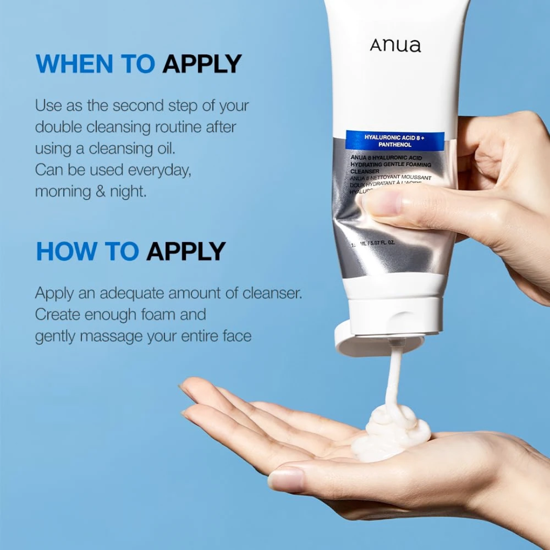 8 Hyaluronic Acid moisturizing Gentle Gel Cleanser