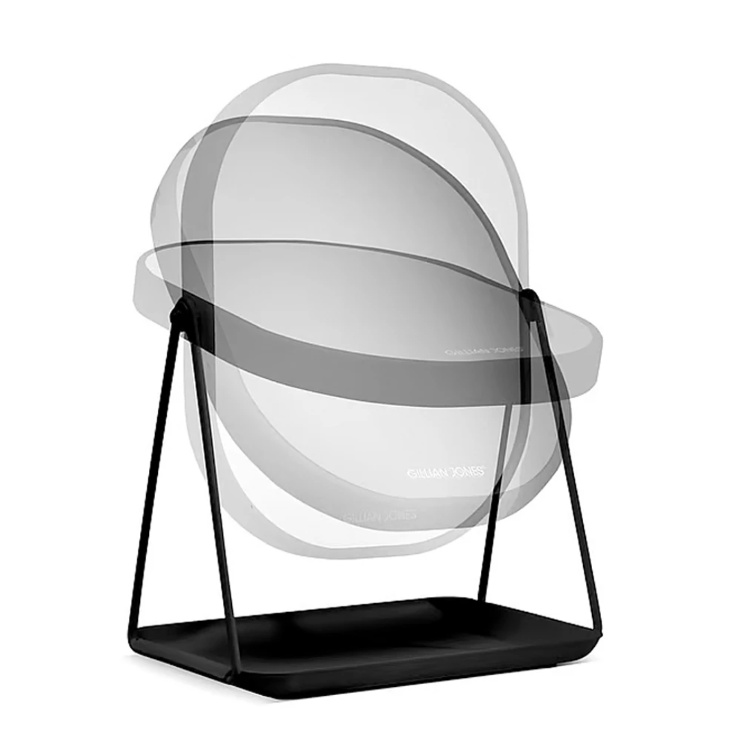 Bordsspegel med bricka - svart