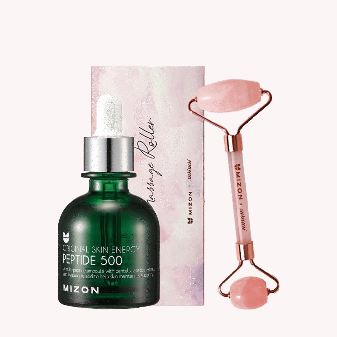 Facial Massage Roller + Peptide Set