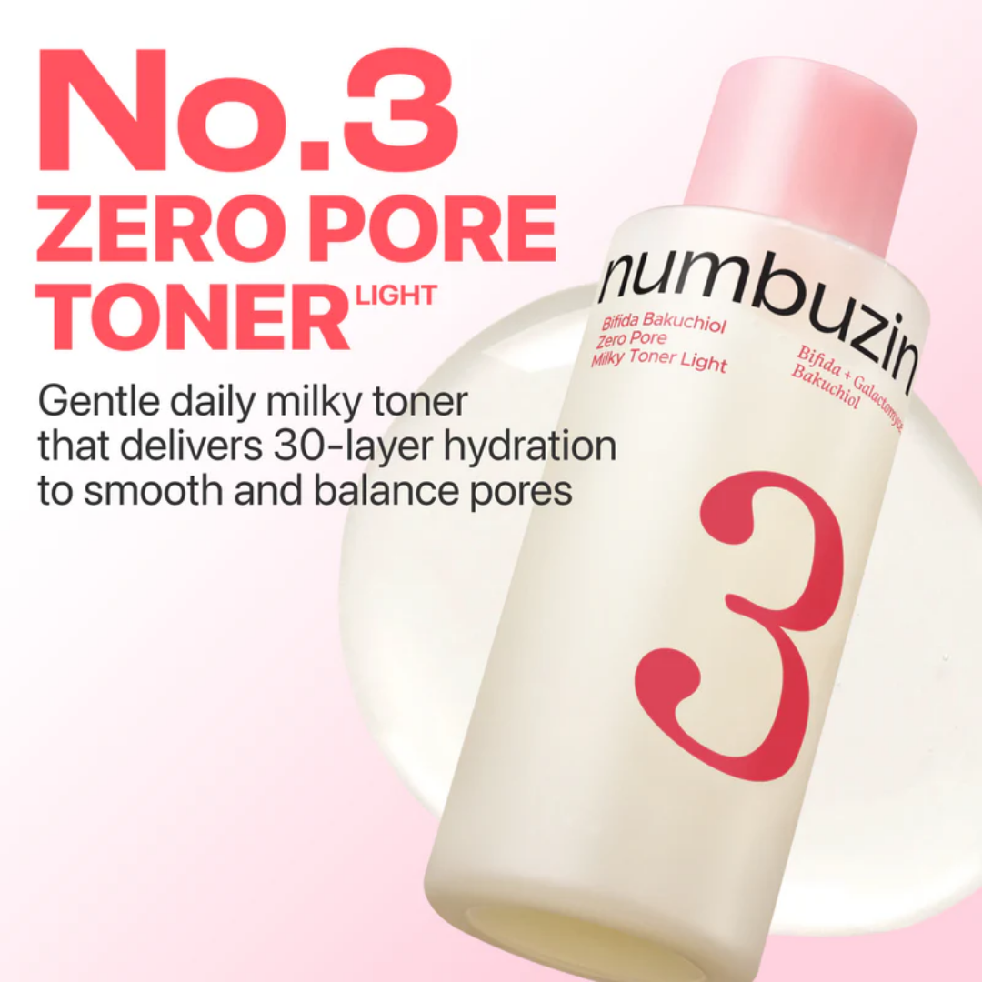 No. 3 Bifida Bakuchiol 50 Zero Pore Milky Toner