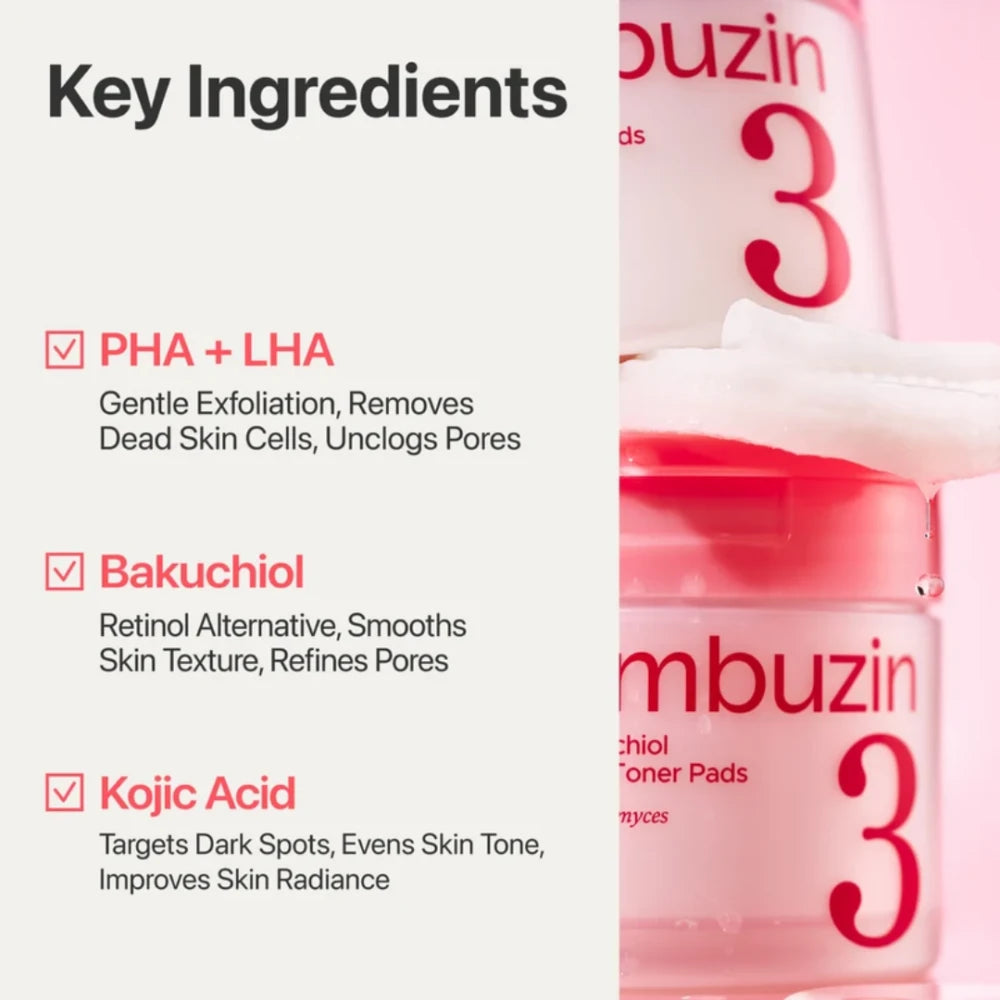 No. 3 Bifida Bakuchiol Exfoliating Toner Pads