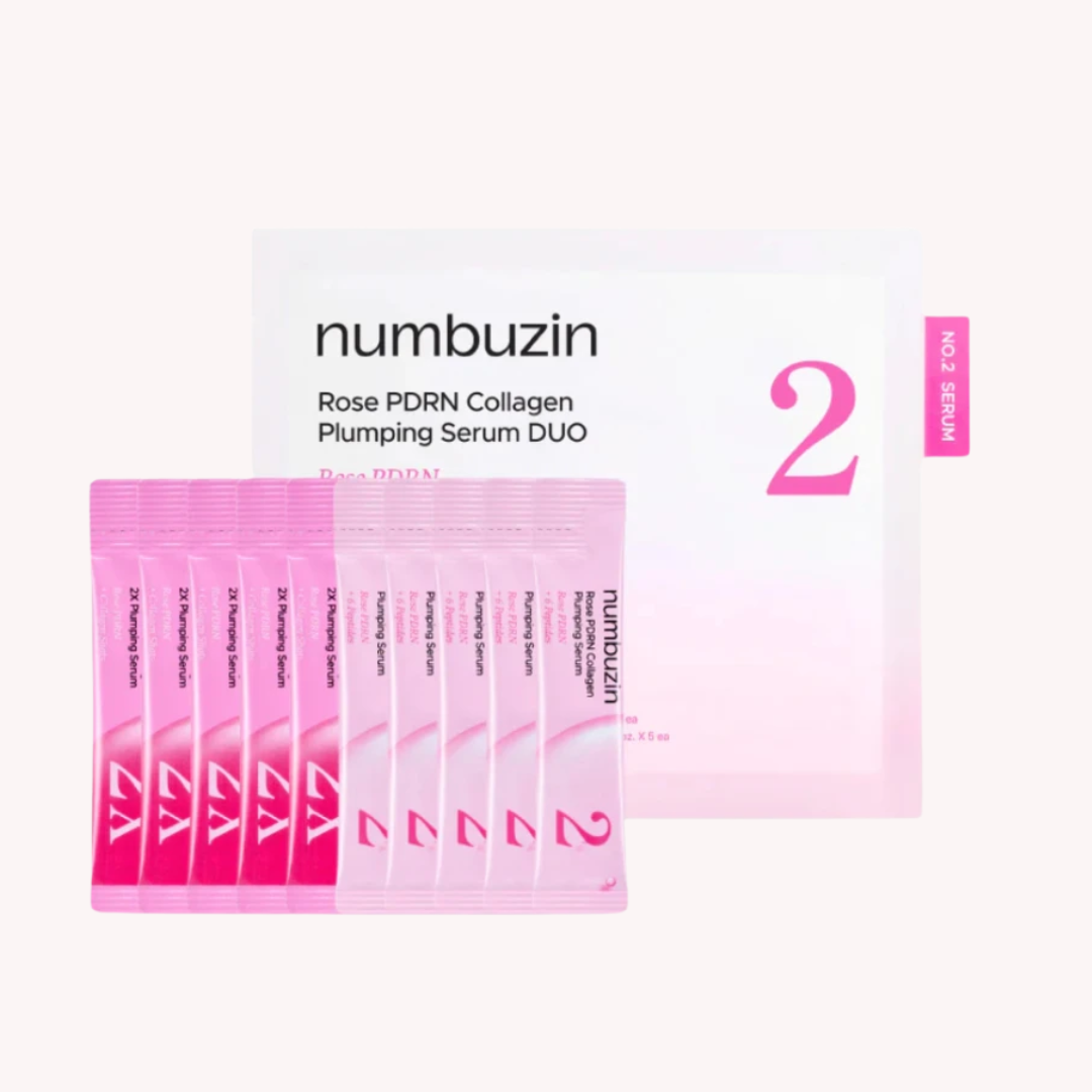 No. 2 Rose PDRN Collagen Plumping Serum Duo