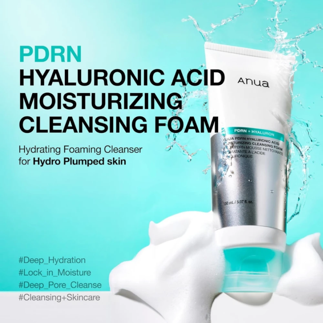 PDRN Hyaluronic Acid Moisturizing Cleansing Foam