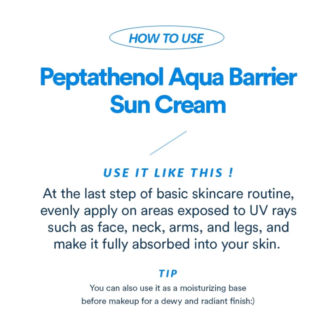 Peptathenol Aqua Barrier Suncream