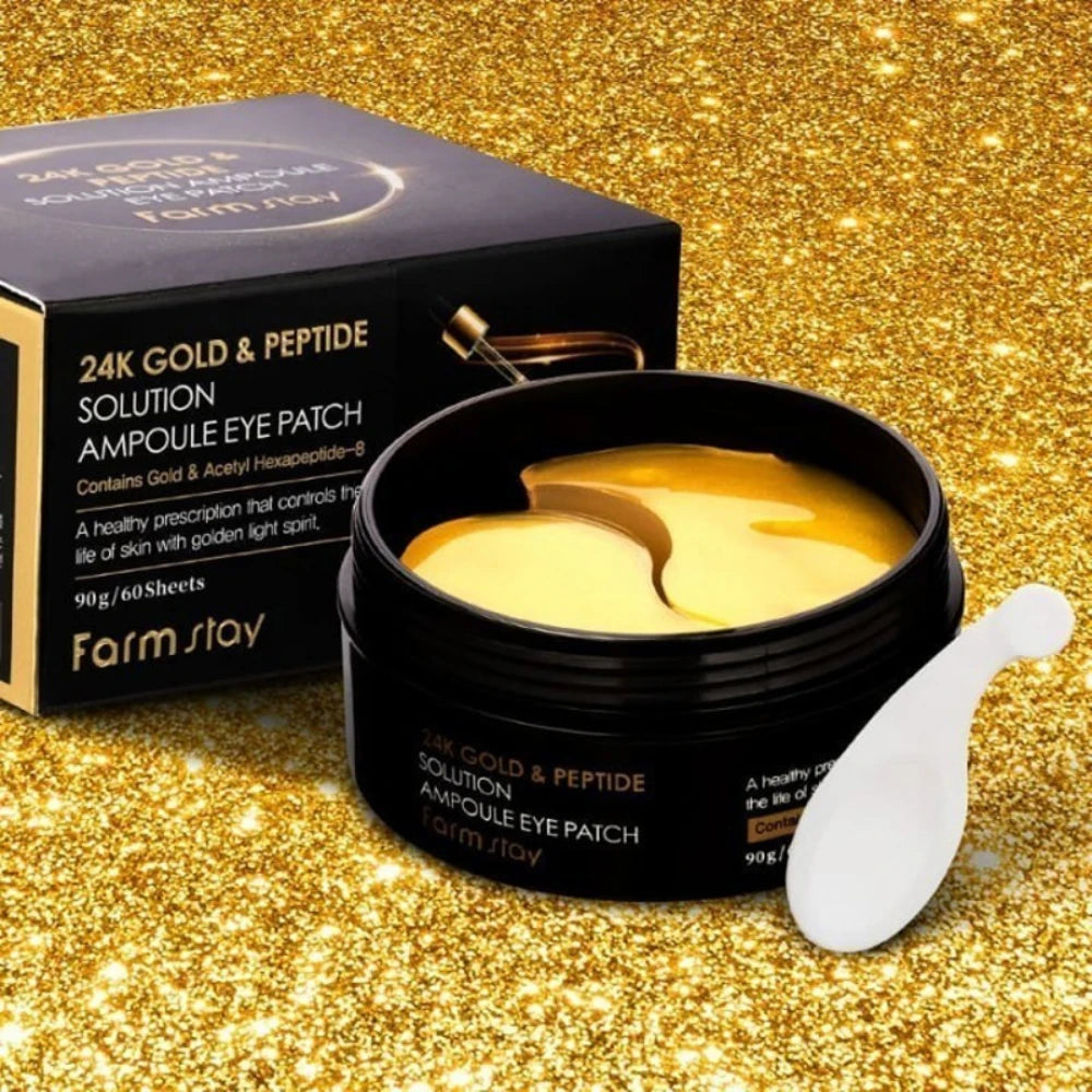 24K Gold & Peptide Solution Ampoule Eye Patch