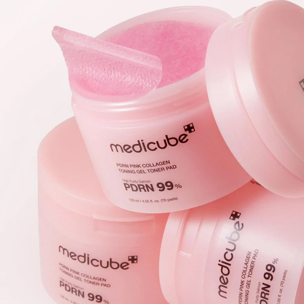 PDRN Pink Collagen Toning Gel Toner Pads
