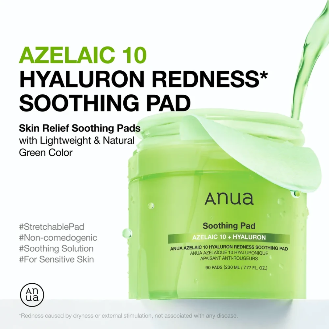 Azelaic Acid 10 Hyaluron Redness Soothing Pad
