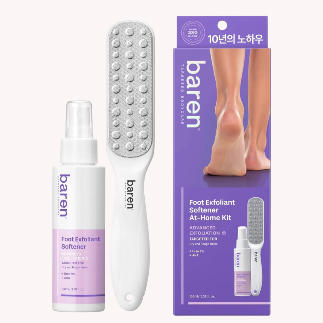 Callus Remover Kit For Feet: Foot File & Peeling Foot Spray