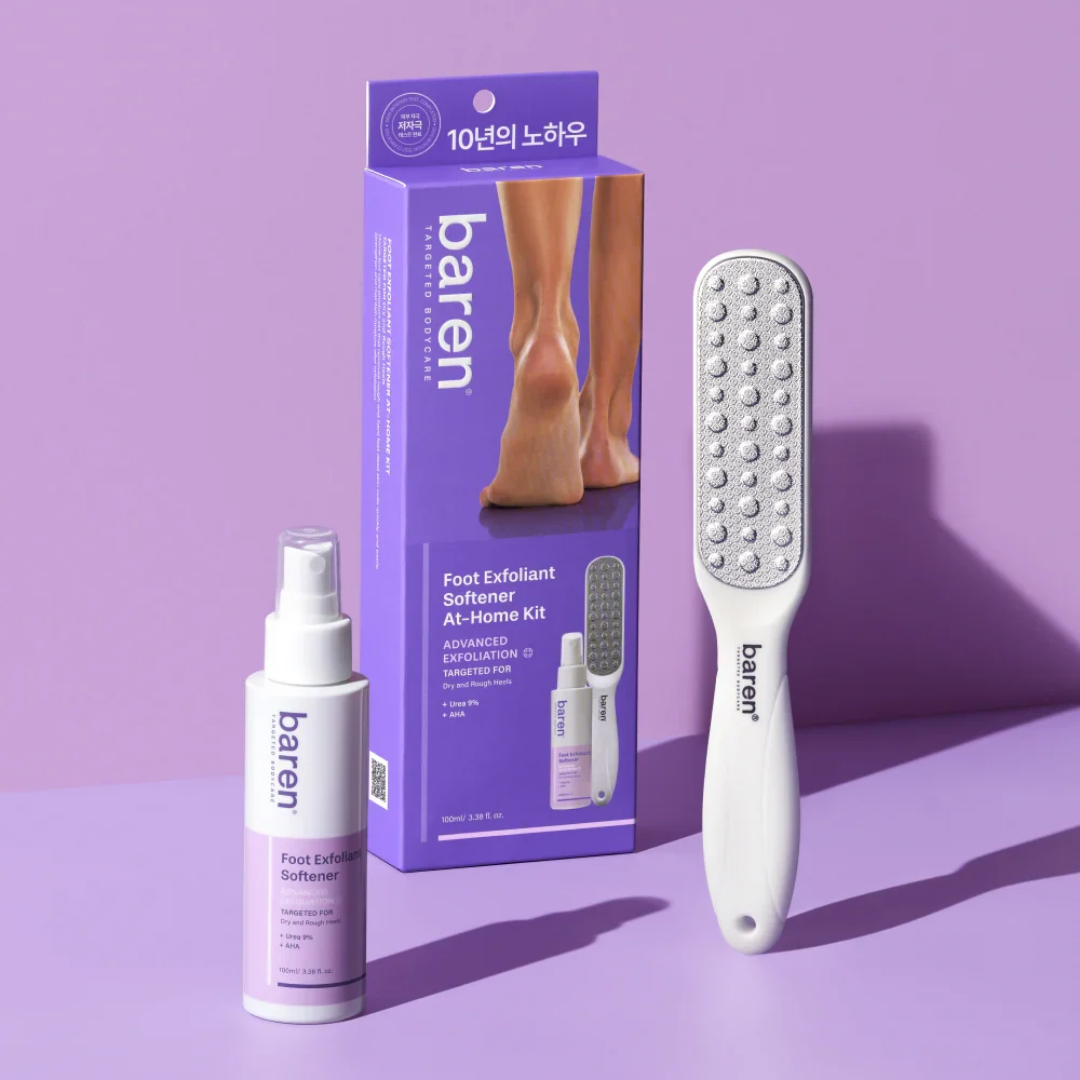 Callus Remover Kit For Feet: Foot File & Peeling Foot Spray