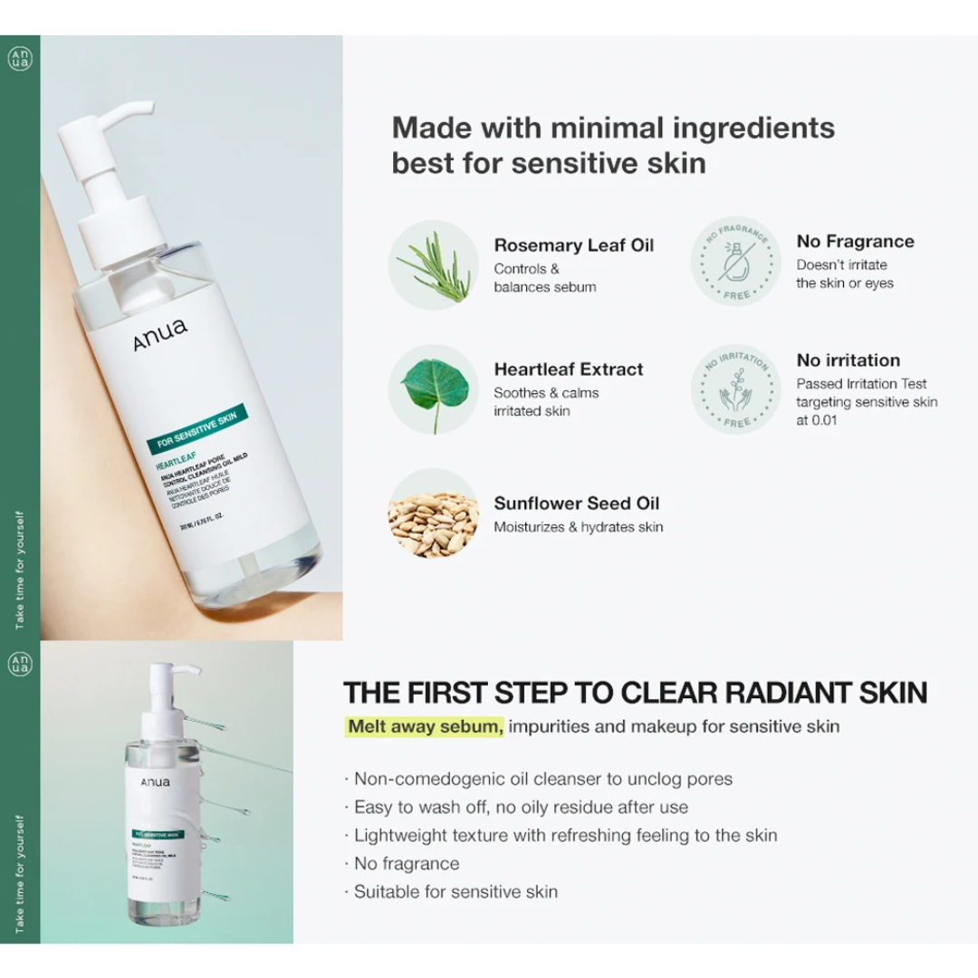 Heartleaf Pore Control Cleansing Oil Mild