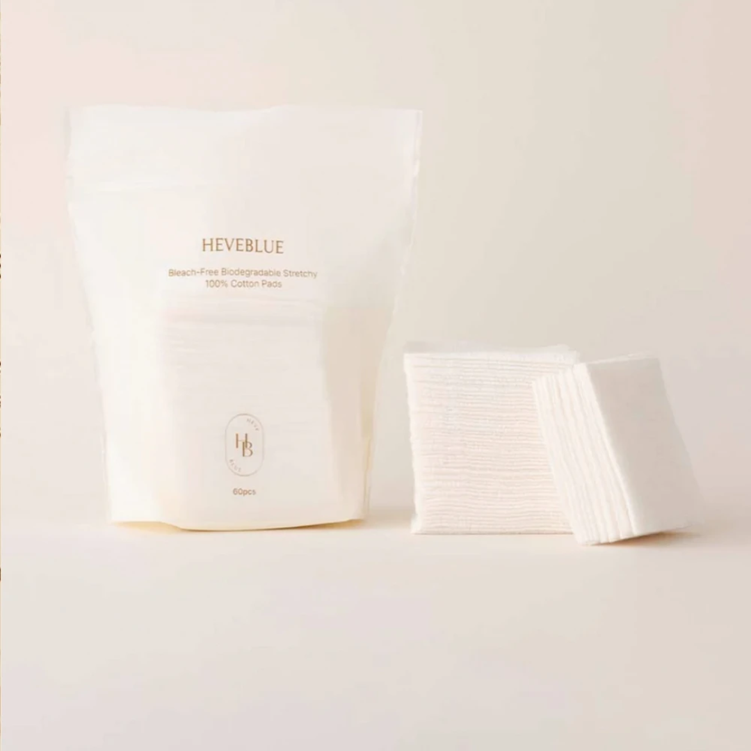 Bleach-free Biodegradable Stretchy 100% Cotton Pads