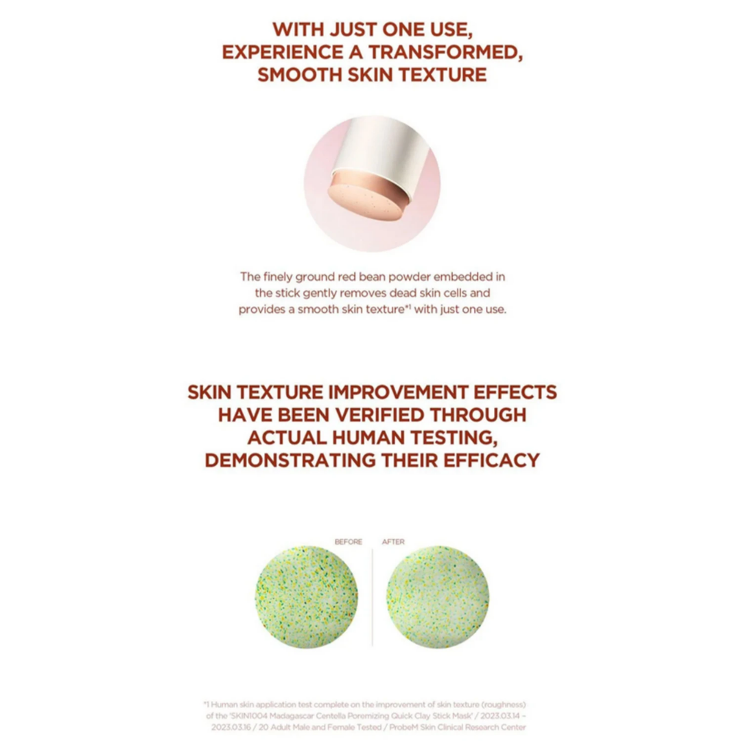 Madagascar Centella Poremizing Quick Clay Stick Mask