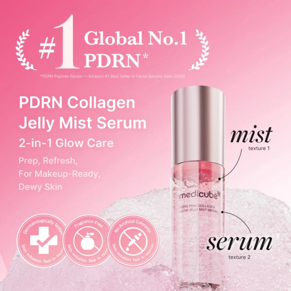 PDRN Pink Collagen Glow Jelly Mist Serum