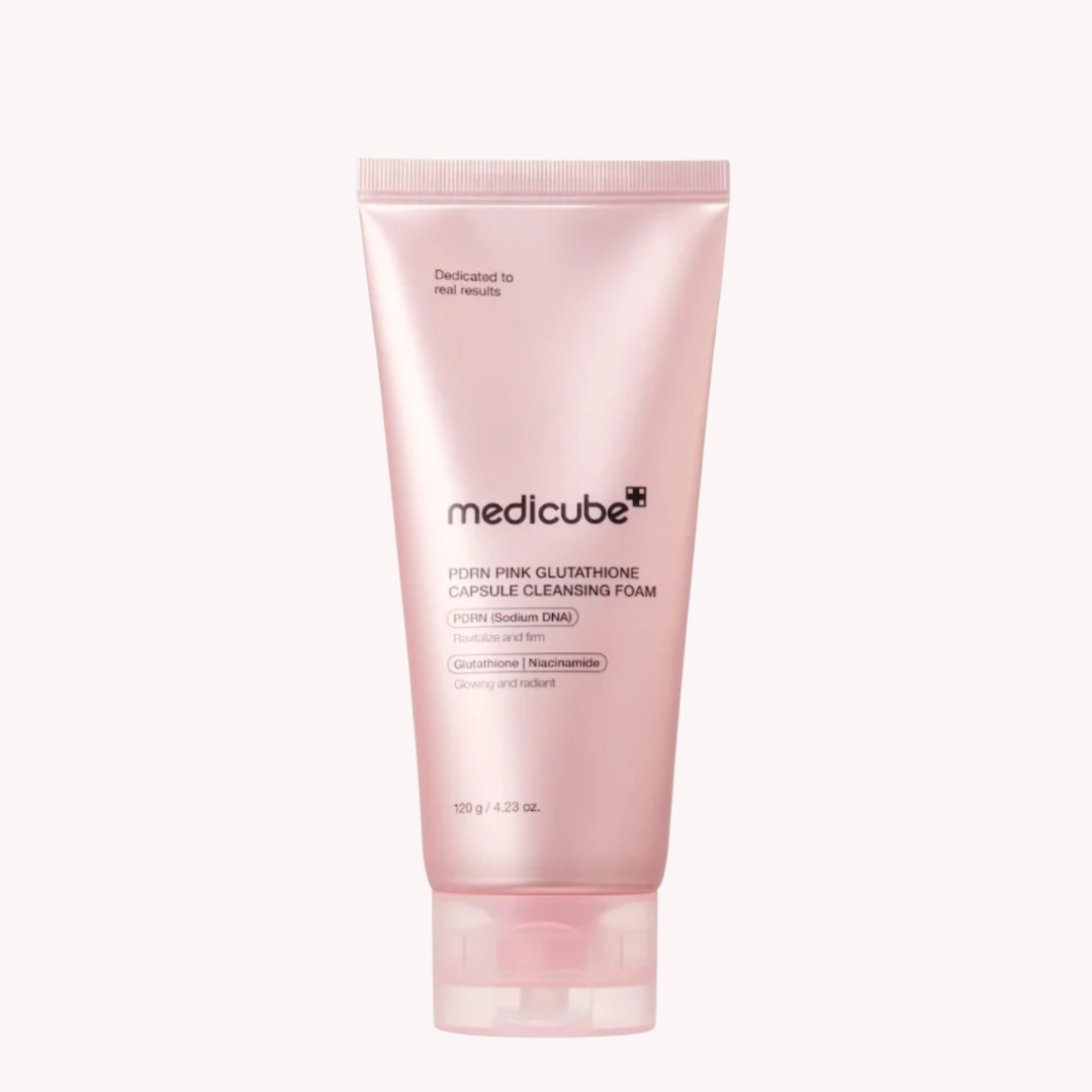 PDRN Pink Glutathione Capsule Cleansing Foam