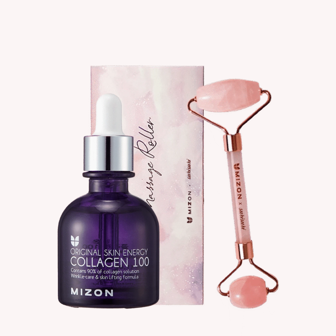 Facial Massage Roller + Collagen Set
