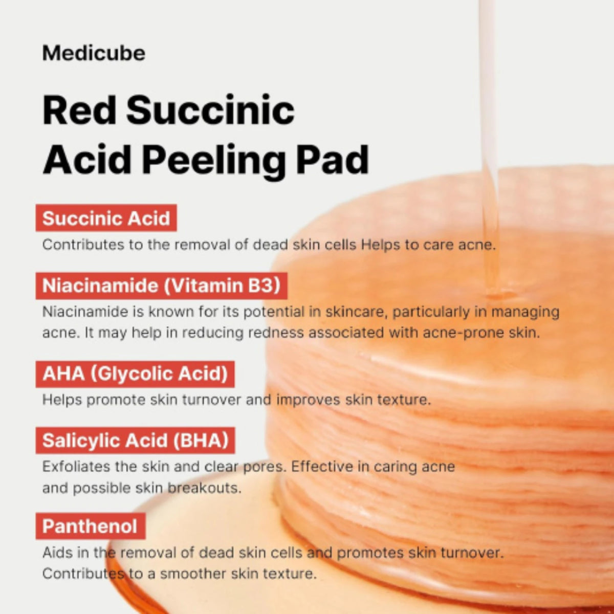 Red Succinic Peeling Pad