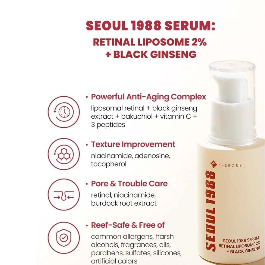 Seoul 1988 Serum Retinal Liposome 2% + Black Ginseng