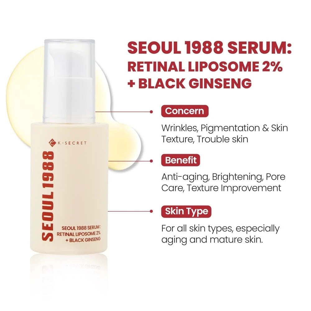Seoul 1988 Serum Retinal Liposome 2% + Black Ginseng