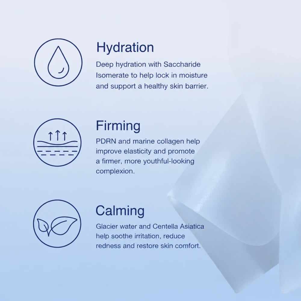 Quick Calming and Glowing Hydrogel Mask