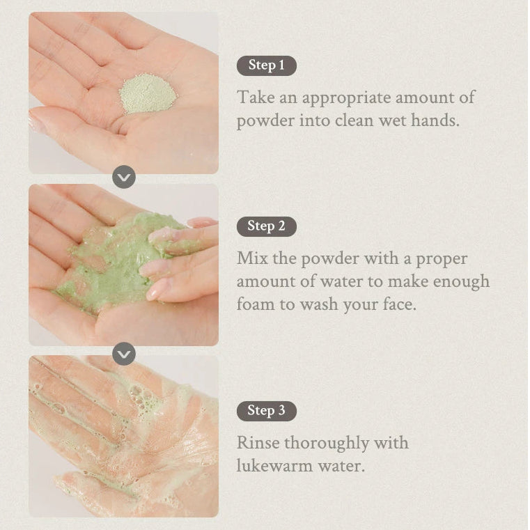 Clear Green Tea Enzyme Vegan Powder Wash